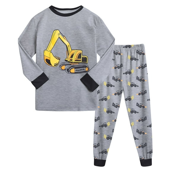 GXWEA Boys Clothes Size 8 Toddler Fall Clothes Boy Toddler Boy Clothes Shirt - 2 Piece Outfit Toddler Sweatpants Set 5-6 Years