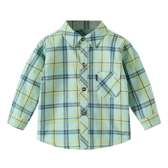 GXWEA Boys Dress Shirts Size 10-12 Black Dresses Boys' Long Sleeve Slim Fit Dress Shirt, Button-Down Style 5-6 Years