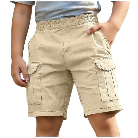 GXWEA Boys Golf Pants Boys Shorts Size 10 Boys Shorts Youth Lightweight Pull-On Hiking Shorts For Sports Outdoor
