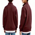 thumbnail image 1 of GXWEA Boys Knit Quarter Zip Sweatshirts Fashion Long Sleeve Pullover Tops, 1 of 4