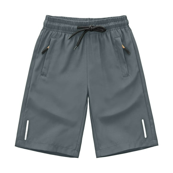 GXWEA Boys Shorts Quick Dry Athletic Running Shorts Boys Basketball Shorts With Zipper Pockets