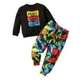 thumbnail image 1 of GXWEA Boys Sweatsuit Boys 4T Clothes Toddler Boy Clothes Long Sleeve Sweatsuits Tops And Pants 2Pcs Boys Fall Winter Outfits Set 5 Years, 1 of 5