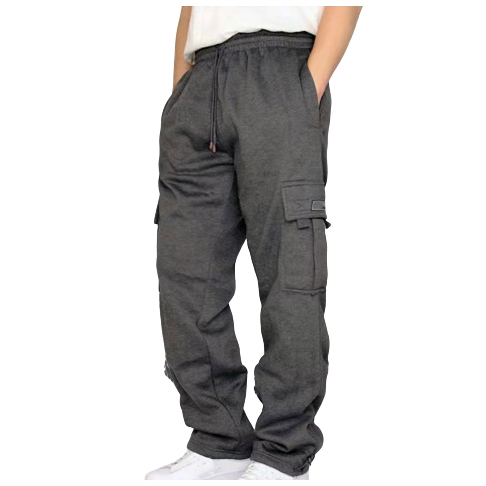 GXWEA Brown Cargo Pants Men Men'S Sweatpants Baggy Cargo Sweatpants For ...