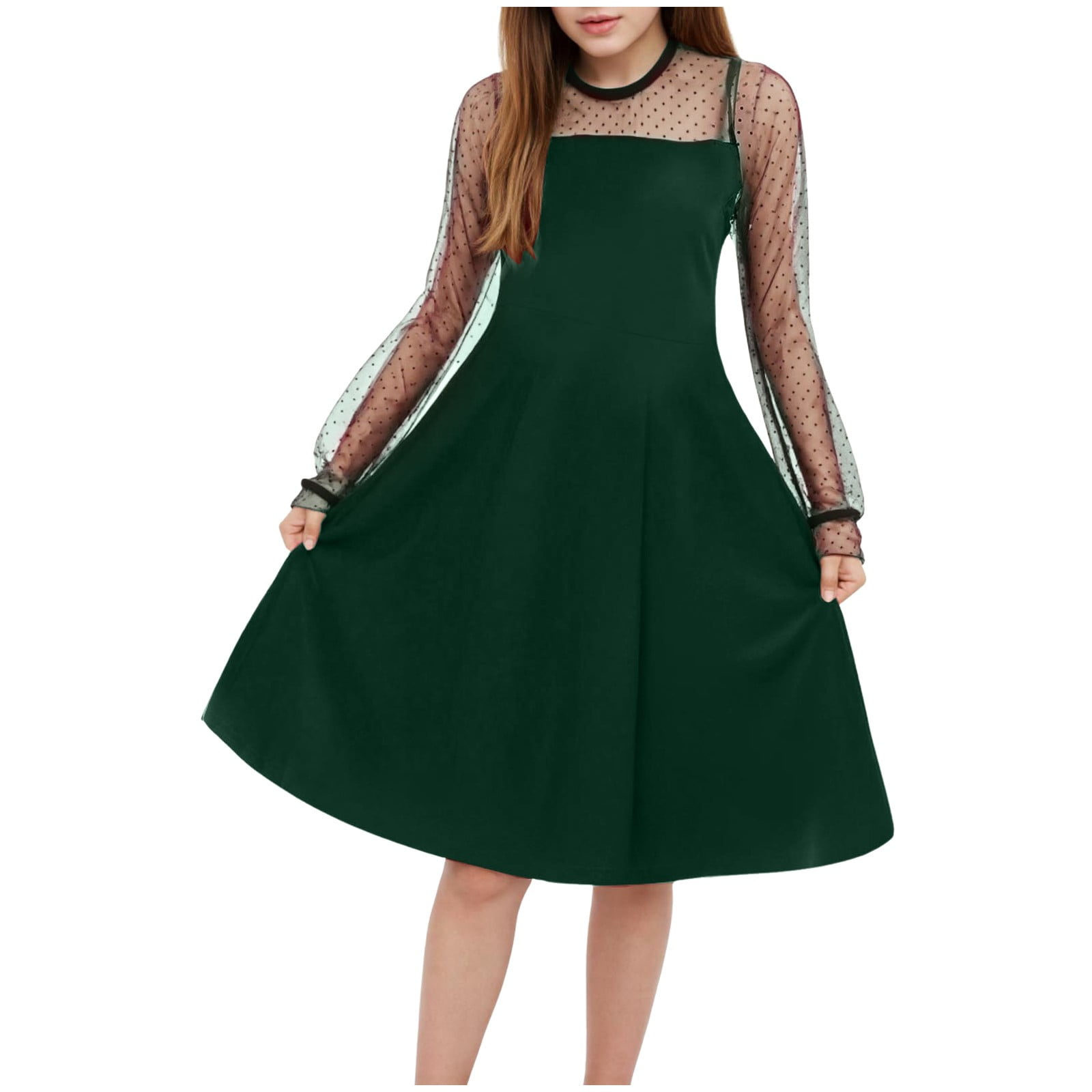 GXWEA Girls' Dresses School Dance Dresses Girls Long Sleeve T-Shirt Dresses Kids Fall A-Line Twirly Dresses Green 7-9 Years - Walmart.com GXWEA Girls' Dresses School Dance Dresses Girls Long Sleeve T-Shirt Dresses Kids Fall A-Line Twirly Dresses Green 7-9 Years - Walmart.com