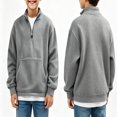 thumbnail image 1 of GXWEA Hoodies for Teen Boys Half Zip Long Sleeve Trendy Pullover Kids Sweatshirt, 1 of 4