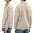 thumbnail image 1 of GXWEA Hoodies for Teen Boys Half Zip Long Sleeve Trendy Pullover Kids Sweatshirt, 1 of 4