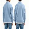 thumbnail image 1 of GXWEA Hoodies for Teen Boys Half Zip Long Sleeve Trendy Pullover Kids Sweatshirt, 1 of 4