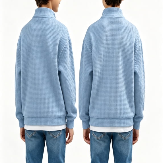 GXWEA Hoodies for Teen Boys Half Zip Long Sleeve Trendy Pullover Kids Sweatshirt
