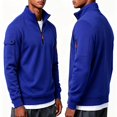 thumbnail image 1 of GXWEA Men's Quarter Zip Sweater Casual Lightweight Knit Pullover Sweater, 1 of 4