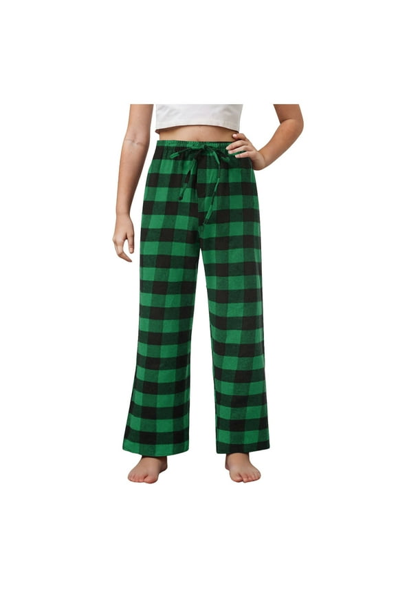 Red And Black Plaid Pajama Pants Boys Pants Size 14-16 Boys Soft Flannel Pajamas Pants Plaid Pj Pants Lounge Long Bottoms Green 9-10 Years