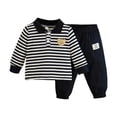 thumbnail image 1 of GXWEA Toddler Outfits For Boys Toddler Boy Sets Toddler Boys' 2-Piece Sweatshirt And Jogger Set 18-24 Months, 1 of 7