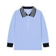 thumbnail image 1 of GXWEA Shirts For Boys Kids Polo Shirts Boys Polo School Uniform Shirt With Long Sleeves For Boys And Girls 3-4 Years, 1 of 5
