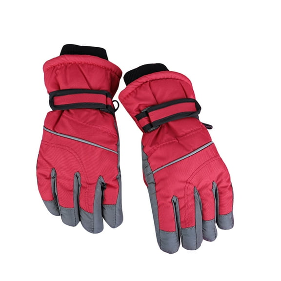 GXWEA Ski Gloves For Kids Kids Snow Gloves Kids Waterproof Mittens Thicken Toddler Winter Snow Gloves Warm Ski Gloves For Girls Boys 3-12 years