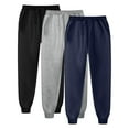thumbnail image 1 of GXWEA Sweatpants For Men 3 Pack Men'S Athletic Pants Mens 3 Pack Fleece Active Athletic Workout Jogger Sweatpants For Men With Pocket L, 1 of 3
