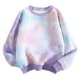 thumbnail image 1 of GXWEA Sweatshirts For Girls Teenage Girl Clothes Sweatshirts For Girls Toddler & Kids Little Girl'S Pullover Tops Sweaters & Hoodies Purple 7-8 Years, 1 of 4