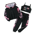 thumbnail image 1 of GXWEA Teenage Girl Clothes 6 Year Old Girl Clothes Kids Girls Clothes Stylish Tops And Pants Tank Clothing Sets 3 Piece Outfits 5-6 Years, 1 of 8