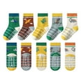 thumbnail image 1 of GXWEA Toddler Ankle Socks Socks Boys Toddler Grip Socks Non Slip Crew Cute Seamless Socks For Boys Girls Infants Kids G 6-8 Years Multi Pcs, 1 of 2