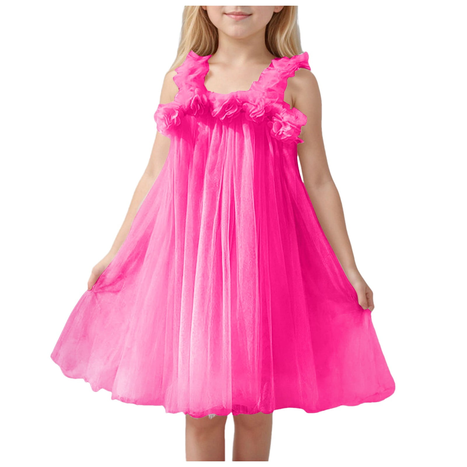 Pink Coat Toddler Girl Party Dress main image 1