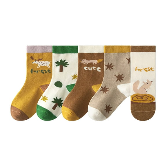 GXWEA Toddler Grip Socks Socks For Kids Non Slip Grip Ankle Socks With Non Skid Soles For Toddlers Kids Boys Girls B 3-5 Years Multi Pcs