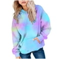 thumbnail image 1 of GXWEA Tween Clothes 10-12 Girls Trendy Girl Hoodie Cute Hoodies For Teen Girls Trendy Preppy Hooded Sweatshirts Oversized Long Sleeve Shirts Gradient Clothes For Girls Blue 7-8 Years, 1 of 5