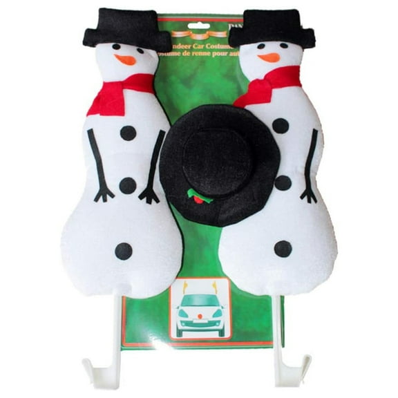 GXXGREAT Christmas Car Decorations Set: Unique Snowman Staff & Clips Festive Vehicle Accessories Auto Trim Package For Joyful Seasonal Drive
