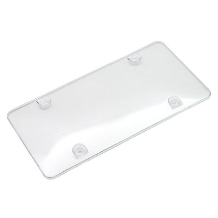 GXXGREAT Clear License Plate Cover Frame 2pcs All Weather Novelty/License Plate Bubble Fits Any Standard Plates Front And Back License Plates