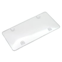 GXXGREAT Clear License Plate Cover Frame 2pcs All Weather Novelty/License Plate Bubble Fits Any Standard Plates Front And Back License Plates