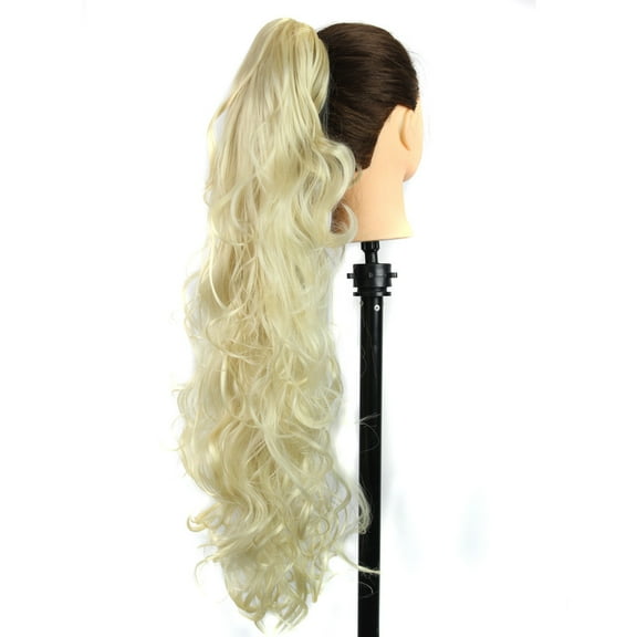 GXXGREAT Long Clip-in Curly Claw Jaw Ponytail Clip In Hair Extensions Wavy Hairpiece