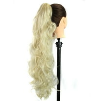 GXXGREAT Long Clip-in Curly Claw Jaw Ponytail Clip In Hair Extensions Wavy Hairpiece