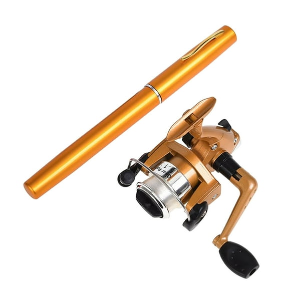 GXXGREAT Pen Fishing Rod With Reel Mini Pole Rotating Fishing Wheel For Outdoor Fishing Accessories
