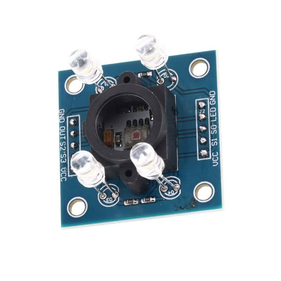 GY-31 TCS230 TCS3200 Chip Color Sensors 3-5V Low Voltages Color Detection Identification Sensors Board with White LED Li