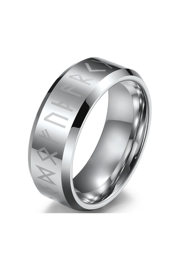 Viking Ring 8mm Tungsten Carbide Ring for Men Wedding Band Man Ring