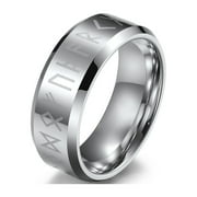 GY Viking Ring 8mm Tungsten Carbide Ring for Men Wedding Band Man Ring