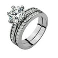 thumbnail image 1 of GYVAIN White Gold Plated 1CT CZ Women Wedding Ring Sets Engagement Ring for Woman, 1 of 6
