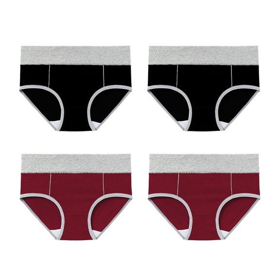 GY Women's Cotton High-Waist Panties 4-Pack - Full Coverage, Breathable, and Soft for All-Day Comfort
