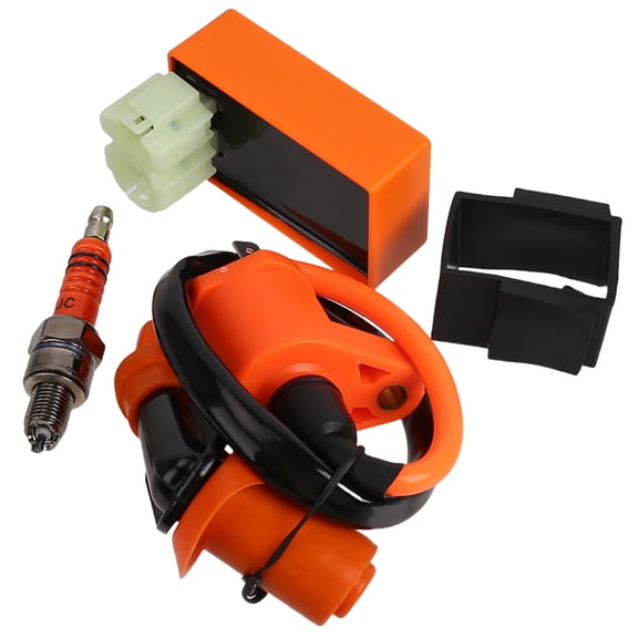 GY6 150cc Ignition Coil Kit with 6 Pin AC CDI Box Spark Plug For 150cc 125cc 50cc 4-stroke Engines Scooter ATV Go Kart Moped Quad Go Kart Pit Dirt Racing Bike High Performance Parts of 3