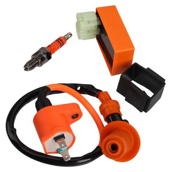 GY6 150cc Ignition Coil Kit with 6 Pin AC CDI Box Spark Plug For 150cc 125cc 50cc 4-stroke Engines Scooter ATV Go Kart Moped Quad Go Kart Pit Dirt Racing Bike High Performance Parts