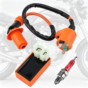 GY6 Ignition Kit, CDI Box Ignition Coil & Spark Plug Replacement for 50cc 125cc 150cc 4 Stroke Scooter Moped ATV