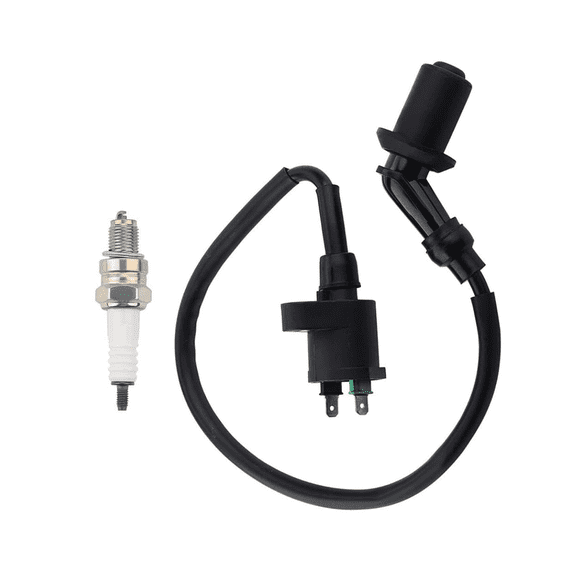 GY6 Racing Ignition Coil with SSR 125 A7TC Spark Plug Wire, High Performance for 50cc-150cc Moped, Scooter, ATV, Go Kart, Pit Dirt Bike & Motorcycle