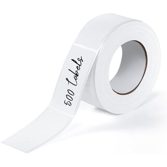 GYA 500 Pcs Removable Labels Easy Peel Off, 1x2 Inch Blank Food Label Stickers, Waterproof, Oil Resistant, No Residue, Freezer Tape for Labeling, Freezer Labels for Home, Restaurants & Catering