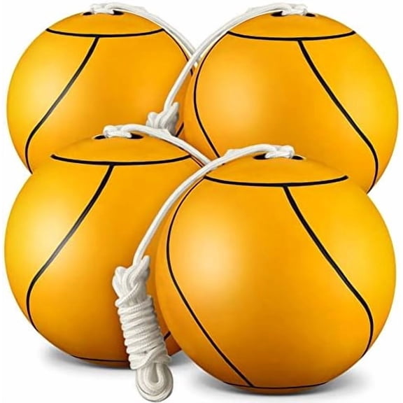 GYA Tetherball Soft Tether Balls and Rope Set Game Replacement Tetherball Set Rubber Tether Ball Equipment for Adults Indoor Outdoor Playground Yard Backyard Play