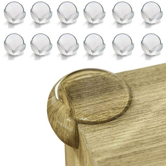 GYDEK 12-Pack Clear Table Corner Protectors for Baby Safety - Furniture Guards & Bumpers for Table Edges and Corners