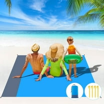 GYDEK Beach Blanket Lightweight Waterproof Picnic Blankets Outdoor Portable Beach Mat Beach Accessories for Travel Camping Hiking Quick Drying Mat,79x55 inch