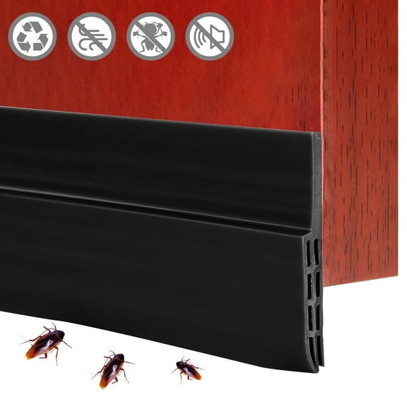 GYDEK Door Weather Stripping Guards Doors Draft Stopper Sweep Seal Strips Self-Adhesive Window Seal Dust and Noise Insulator Blocker Gap
