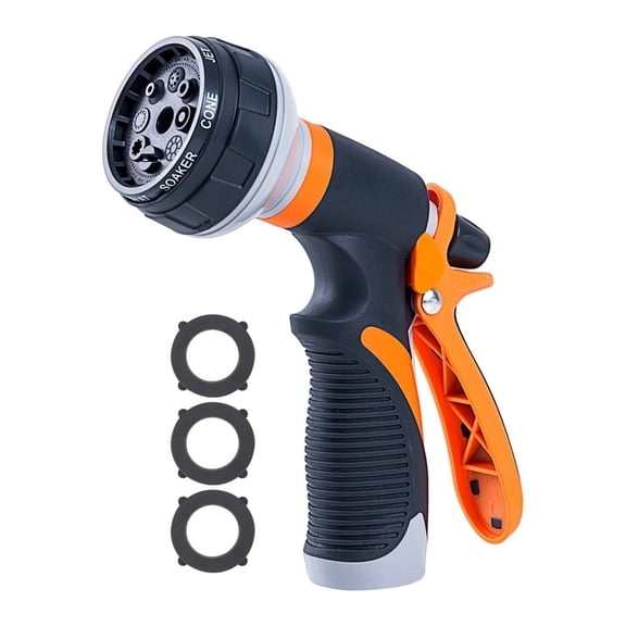 GYDEK Garden Water Hose Nozzle Sprayer - High Pressure Heavy Duty Adj Car Washing Metal Spray Gun for Outdoor Gardening,Pets Shower,Patio Cleaning