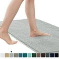 thumbnail image 1 of GYDEK Luxury Chenille Bathroom Rug Extra Soft and Absorbent Shaggy Rugs (Light Gray, 16" x 24"), 1 of 10