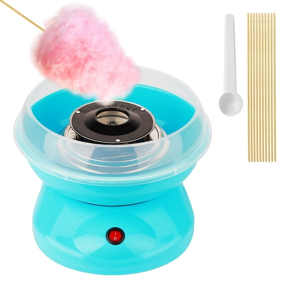 DISEN Portable Cotton Candy Machine Desktop Cotton Candy Maker 450W Candy Floss Machine with Bowl Sugar 10pcs Candy for Home Use