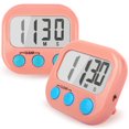 thumbnail image 1 of GYDEK Timer, Kitchen Timer, Timer for Kids, 2 Pack Digital Timer for Cooking, Egg Timer, Cute Magnetic Desk Timers for Classroom, Teacher, Toothbrush, Exercise, Oven, Baking, Table, Productivity,Pink, 1 of 2