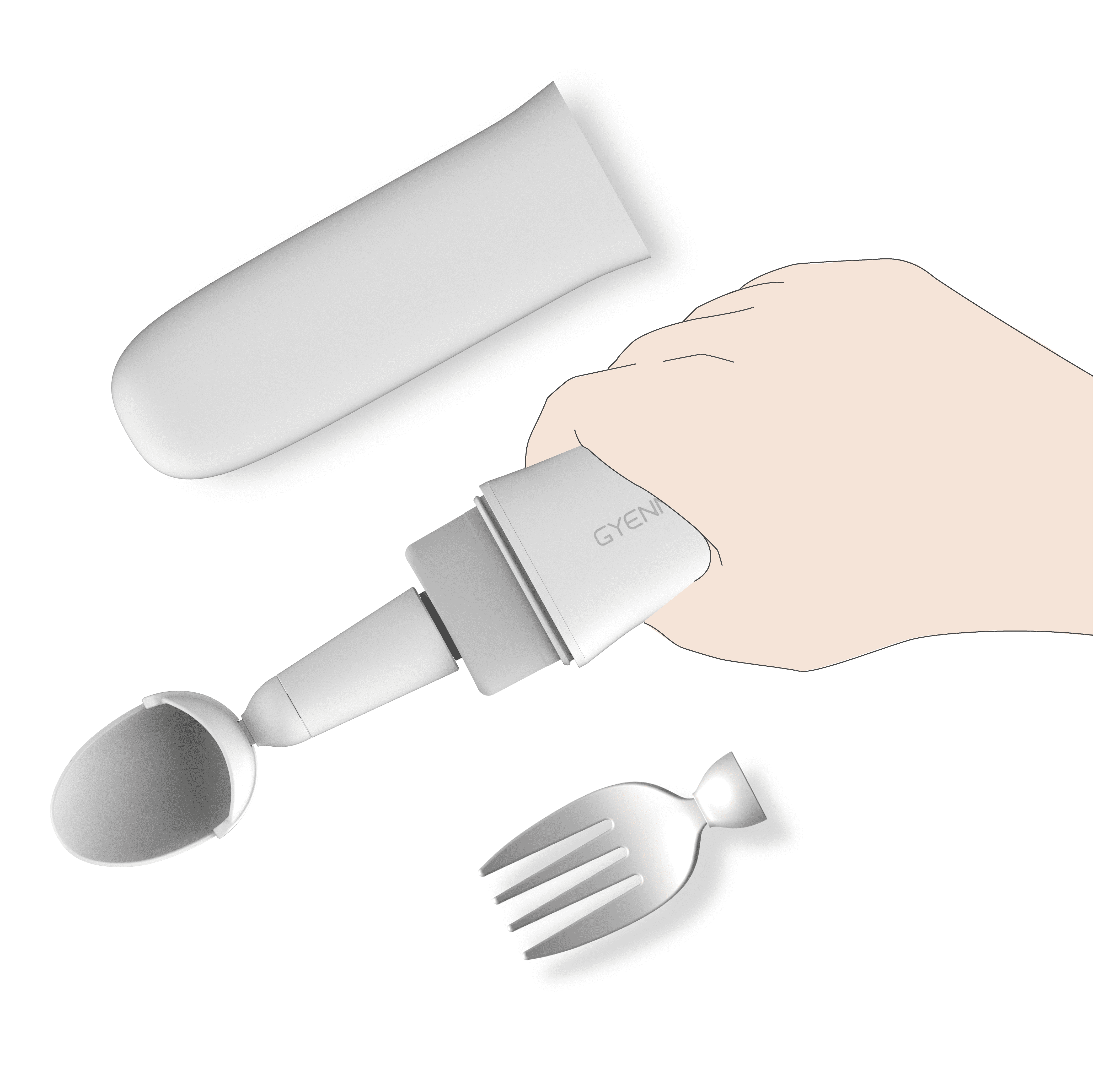 GYENNO Parkinson Spoon for Hand Tremor, Parkinson Utensils with Active