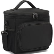 GYEUKHAM Insulated Reusable Lunch Bag Adult Large Lunch Box for Women and Men with Adjustable Shoulder Strap,Front Zipper Pocket and Dual Large Mesh Side Pocket